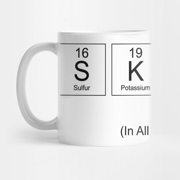 Skater In All Elements - Chemistry Periodic Table Science by PozureTees108